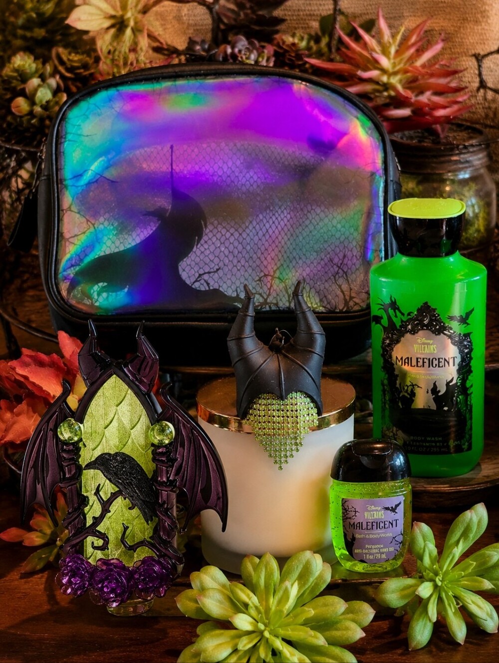 Disney X Bath & Body Works Maleficent Collection Holographic Bag - Picture 4 of 8